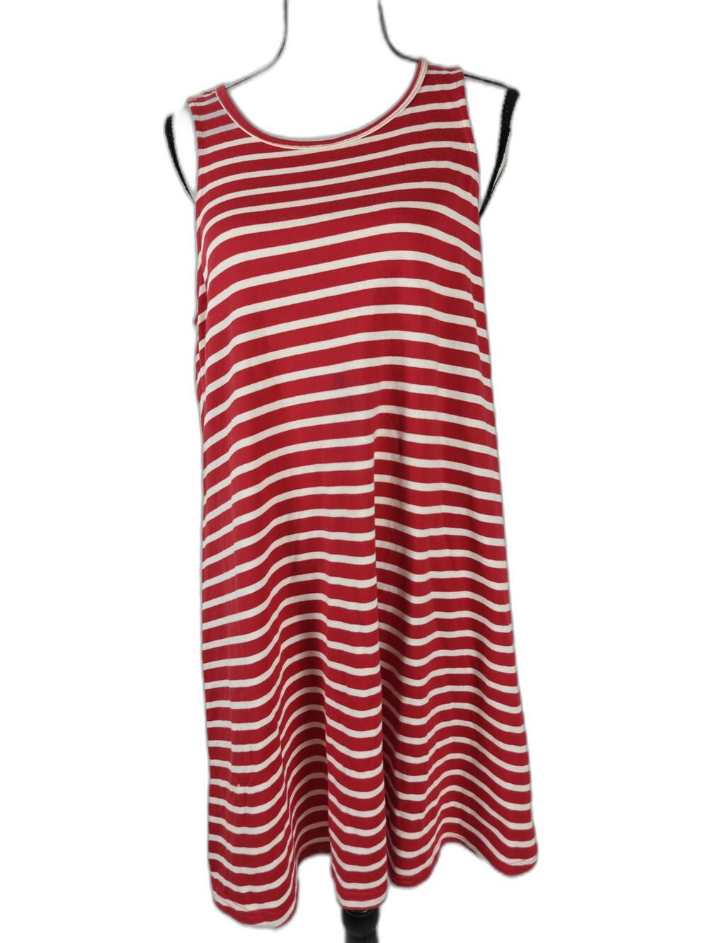 beachlunchlounge | Dresses | Womens Beach Lunch Lounge Aline Tank Dress Red White Stripe Size Sp